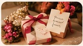 A thoughtful gift and flowers